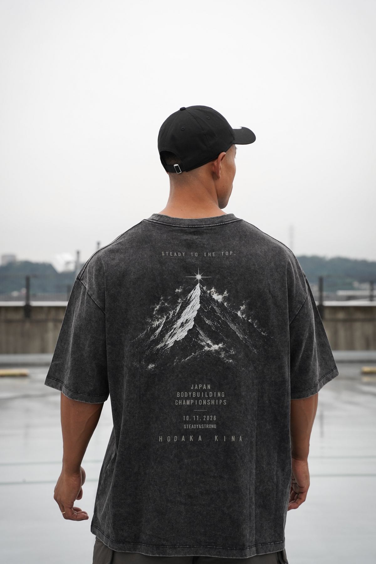 GRADIA. CHAMPIONSHIP COLLECTION 2026|STEADY TO THE TOP WASHED OVERSIZED TEE