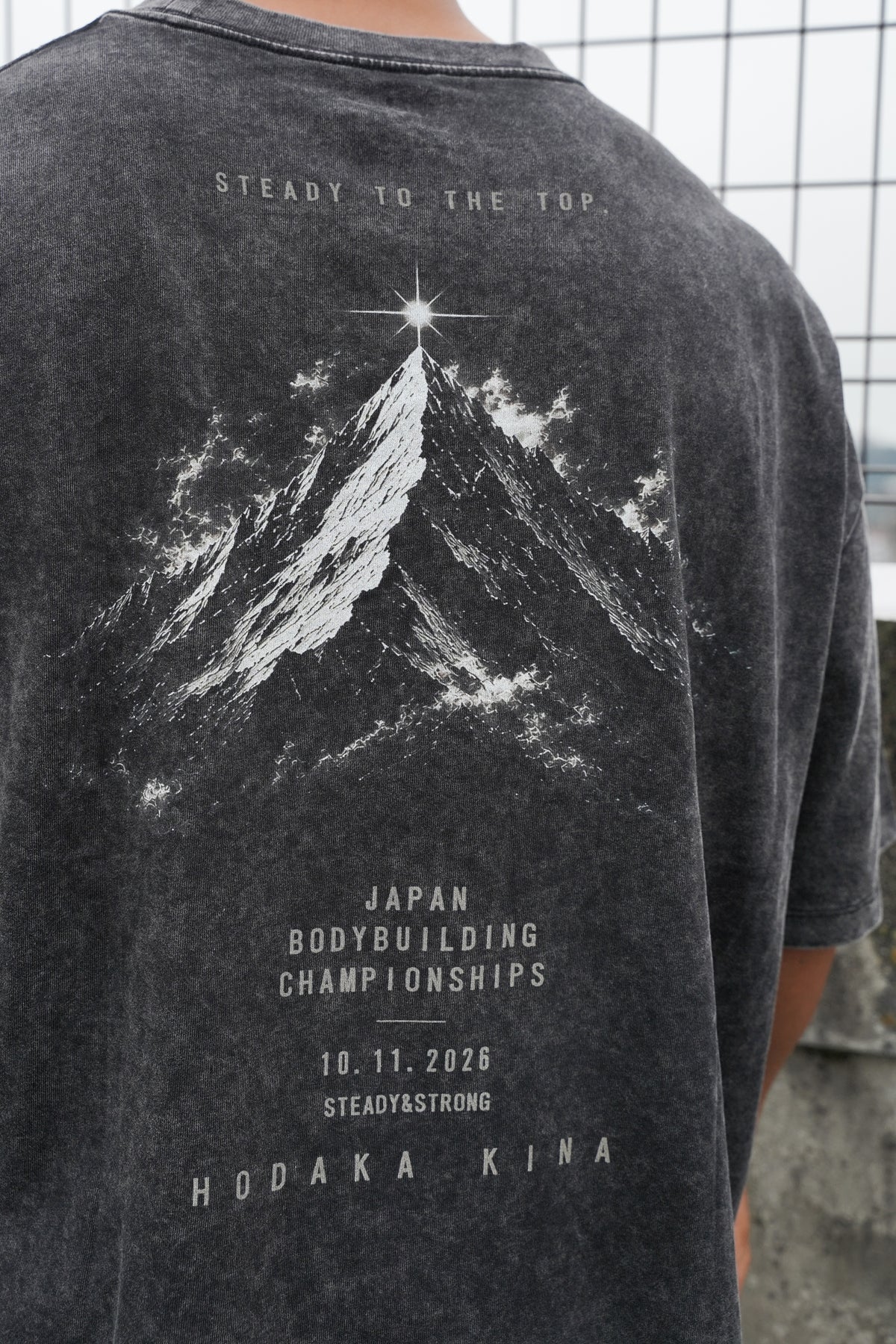 GRADIA. CHAMPIONSHIP COLLECTION 2026|STEADY TO THE TOP WASHED OVERSIZED TEE