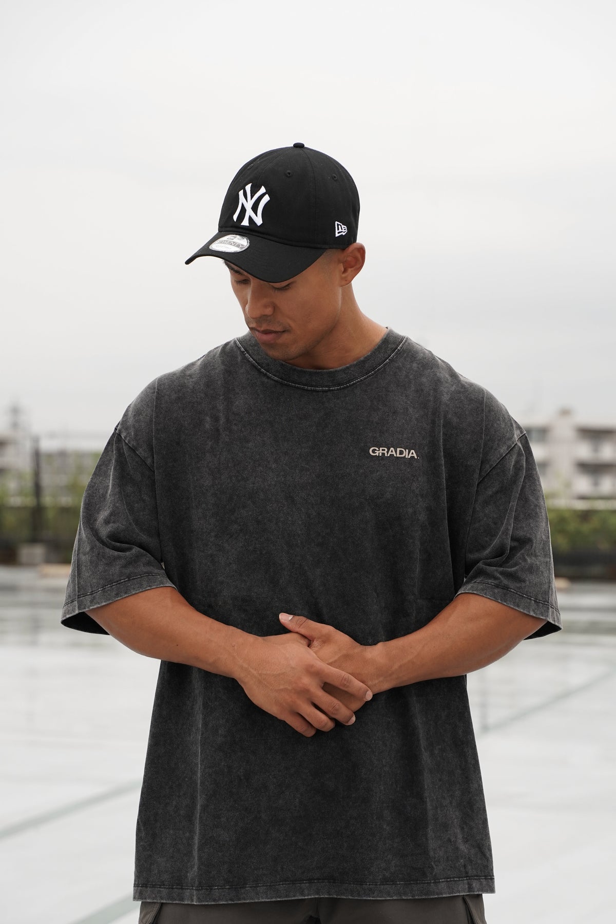 GRADIA. CHAMPIONSHIP COLLECTION 2026|STEADY TO THE TOP WASHED OVERSIZED TEE