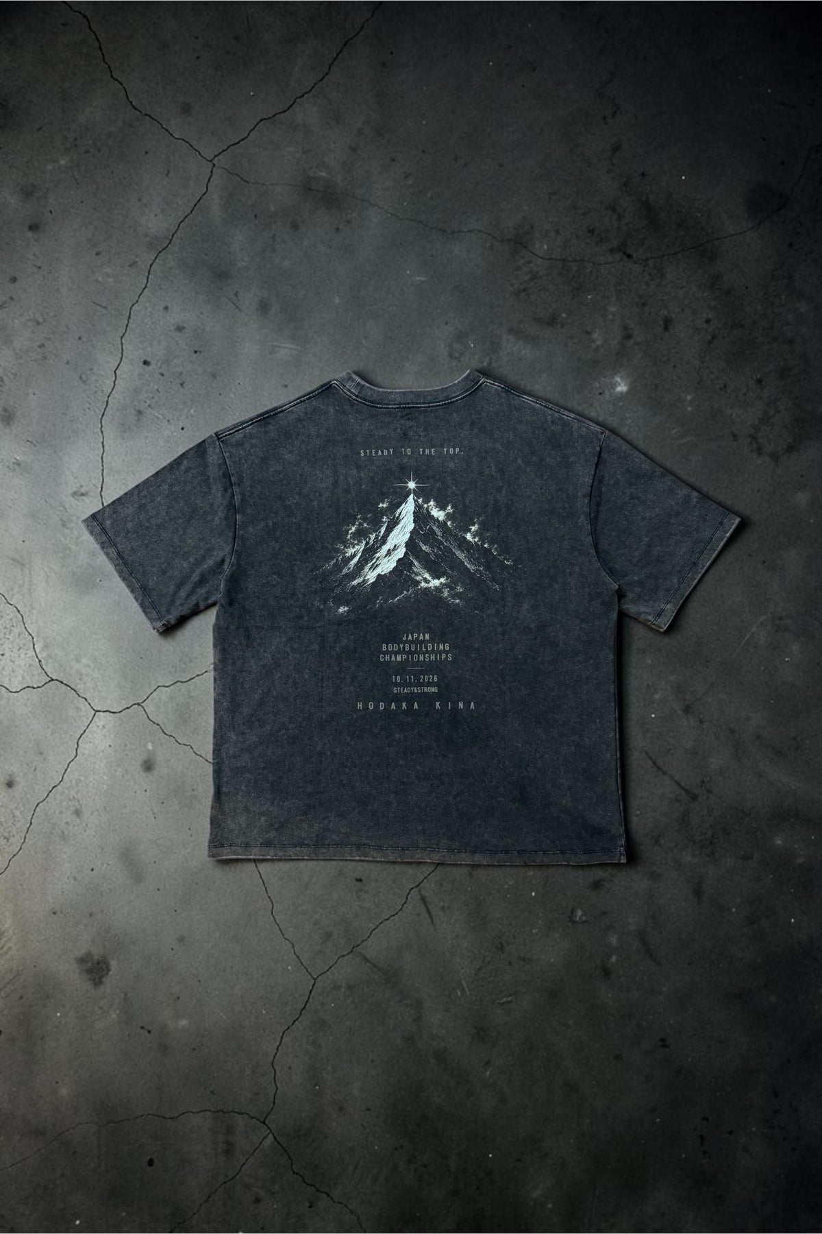 GRADIA. CHAMPIONSHIP COLLECTION 2026｜STEADY TO THE TOP WASHED OVERSIZED TEE