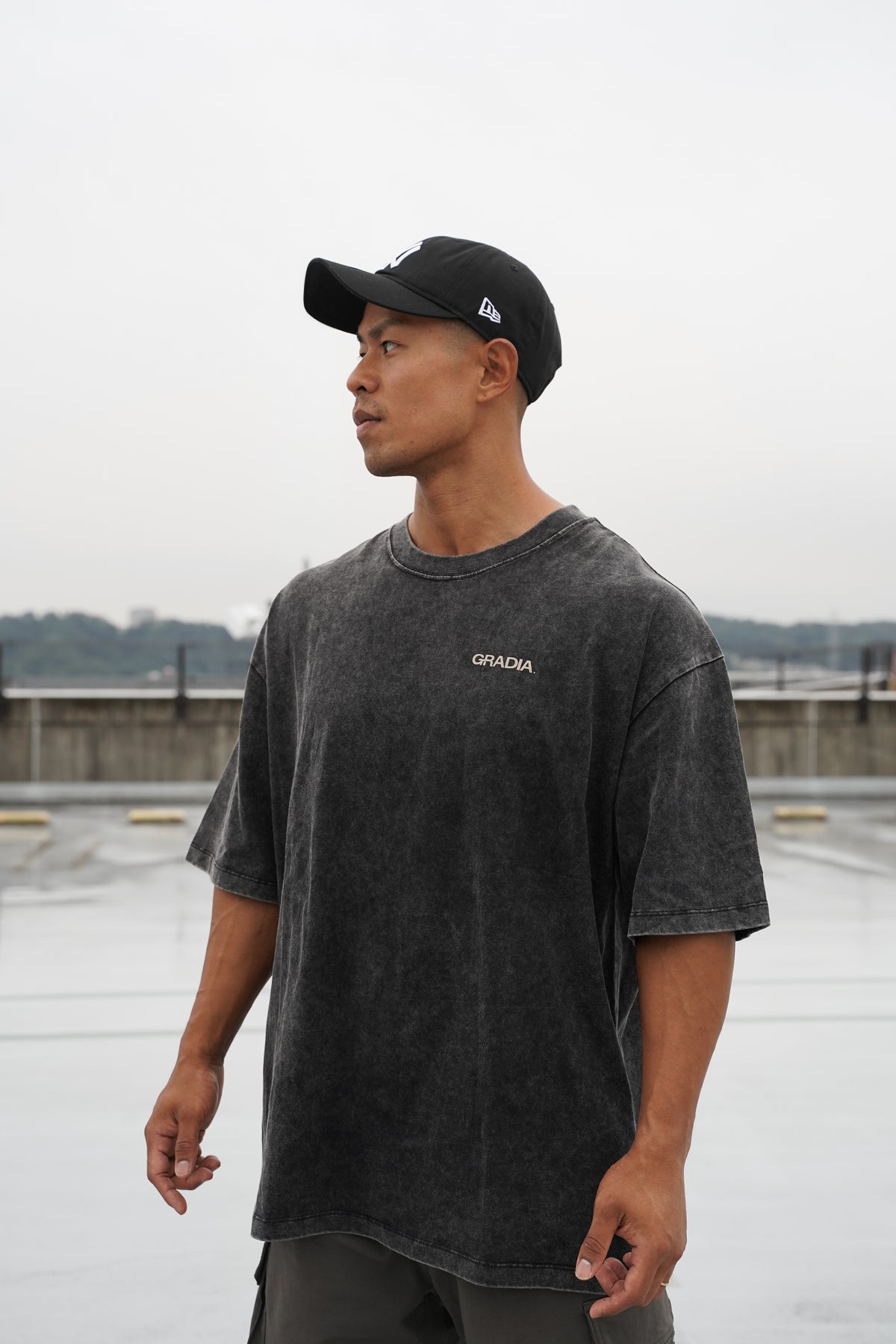 GRADIA. CHAMPIONSHIP COLLECTION 2026｜STEADY TO THE TOP WASHED OVERSIZED TEE